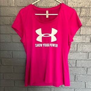 Under Armour Women's Pink Graphic Tee